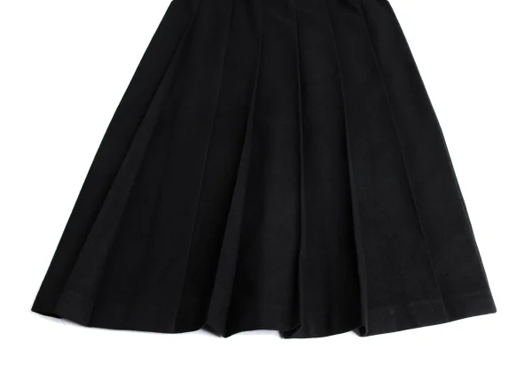 tricot COMME des GARCONS Leather Belt Wool Pleated Skirt K-162778_006