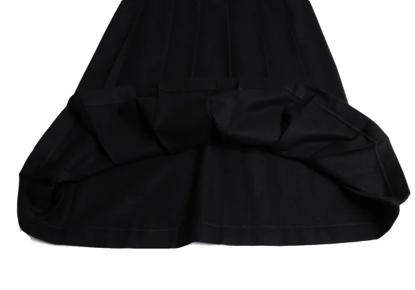tricot COMME des GARCONS Leather Belt Wool Pleated Skirt K-162778_007