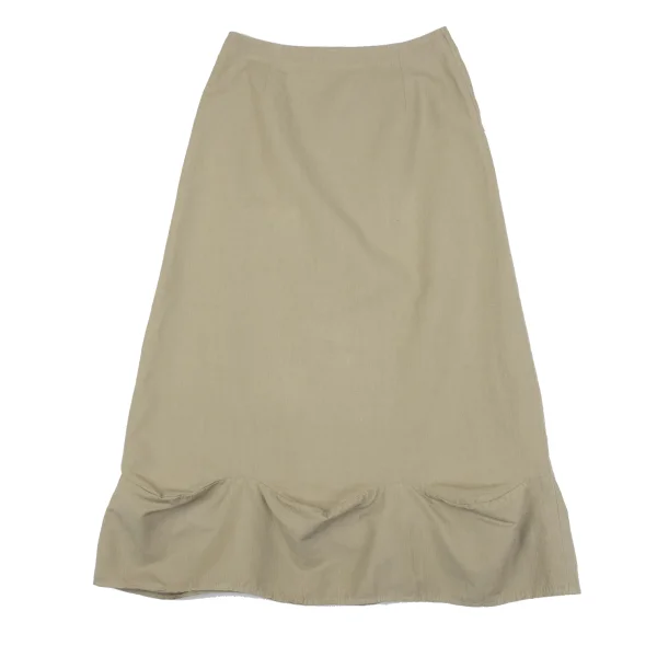tricot COMME des GARCONS Linen Cotton Hem Switching Skirt K-162780_002
