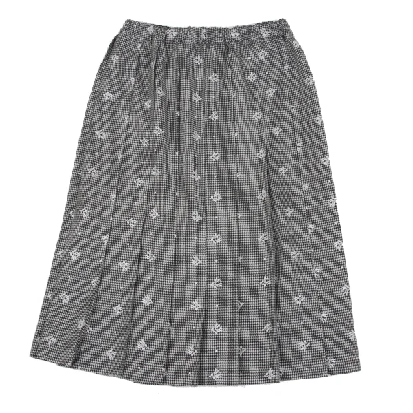robe de chambre COMME des GARCONS Floral Houndstooth Skirt K-162784_002