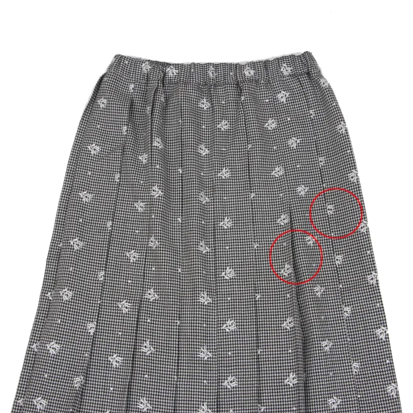 robe de chambre COMME des GARCONS Floral Houndstooth Skirt K-162784_003