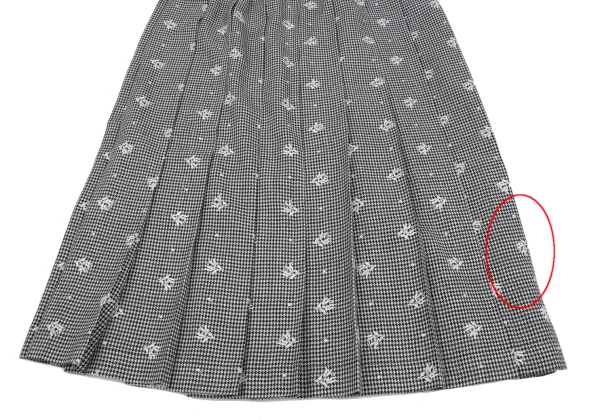 robe de chambre COMME des GARCONS Floral Houndstooth Skirt K-162784_008