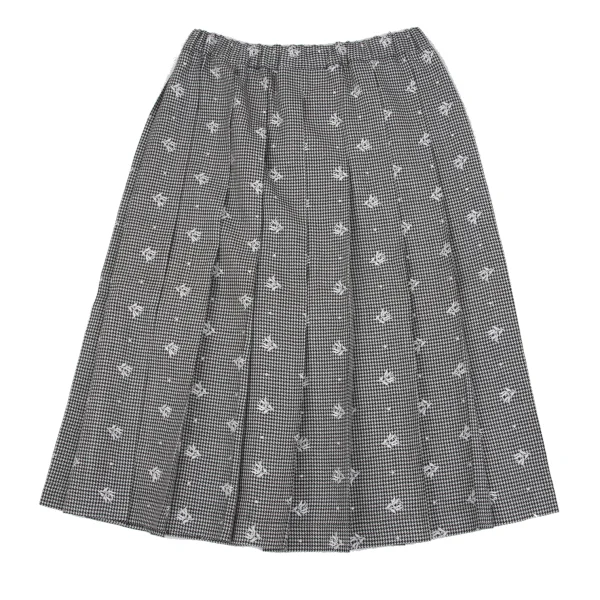 robe de chambre COMME des GARCONS Floral Houndstooth Skirt K-162784_011