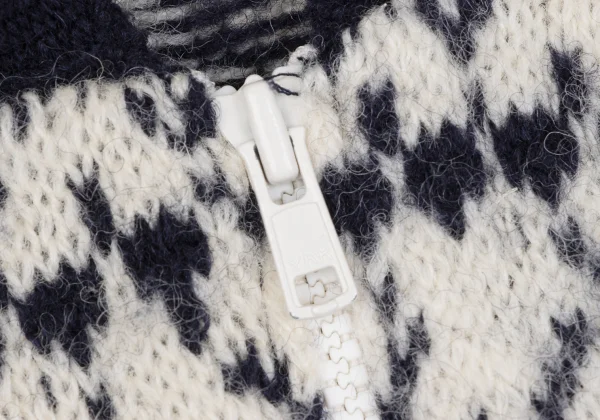 JUNYA WATANABE COMME des GARCONS Nordic Wool Knit Hooded Jacket K-162786_006