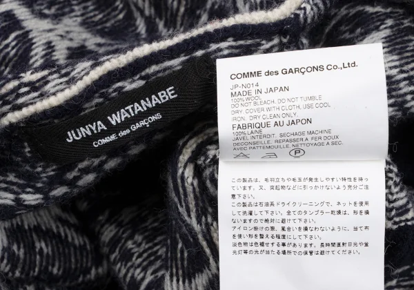 JUNYA WATANABE COMME des GARCONS Nordic Wool Knit Hooded Jacket K-162786_015