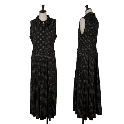 agnes b. Pin Dot Sleeveless Shirt Dress