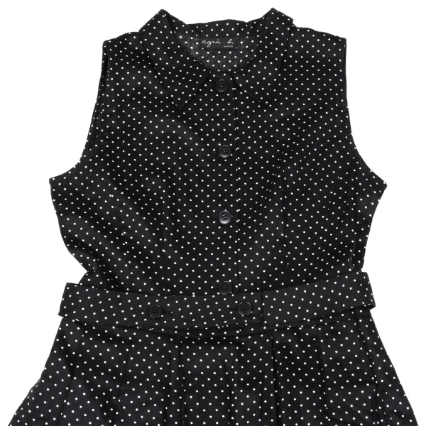 agnes b. Pin Dot Sleeveless Shirt Dress K-162788_003