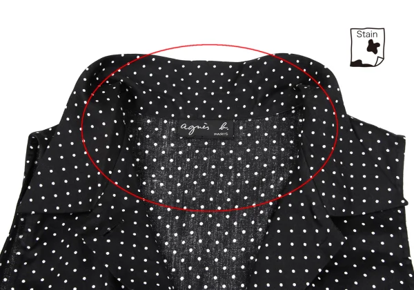 agnes b. Pin Dot Sleeveless Shirt Dress K-162788_005