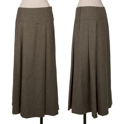 agnes b. Wool Tuck Flare Skirt