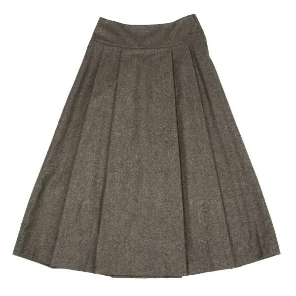 agnes b. Wool Tuck Flare Skirt K-162789_002