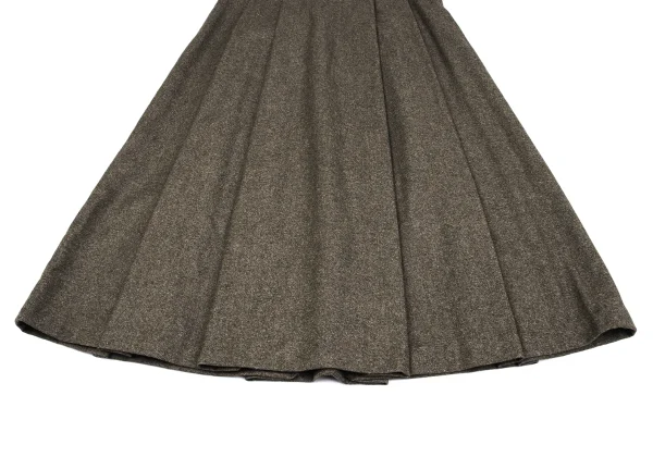 agnes b. Wool Tuck Flare Skirt K-162789_005