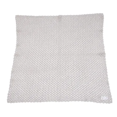 agnes b. Openwork Check Knitting Scarf