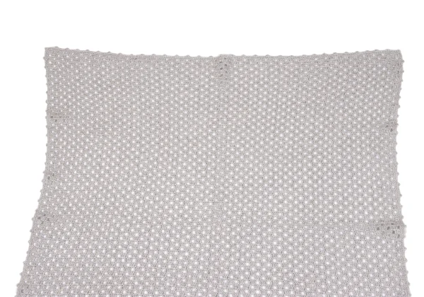 agnes b. Openwork Check Knitting Scarf K-162790_002