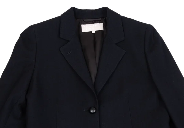 MARGARET HOWELL Wool Herringbone Covered Button Jacket K-162791_003