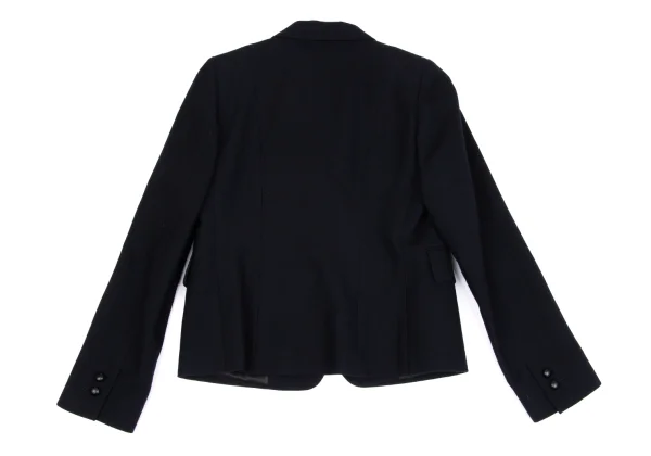 MARGARET HOWELL Wool Herringbone Covered Button Jacket K-162791_012