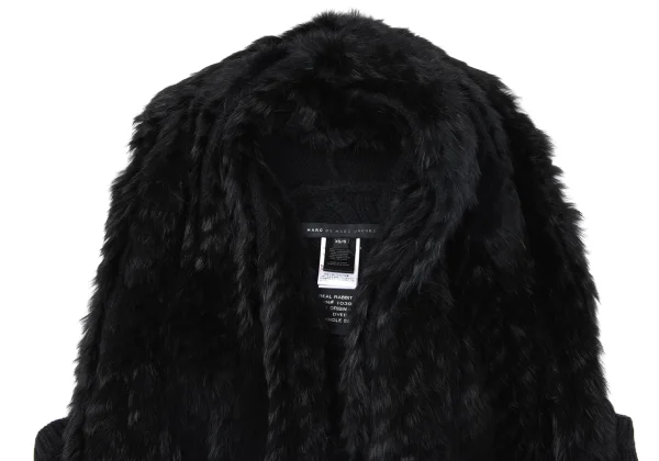 MARC by MARC JACOBS Rabbit Fur Collar Knit Vest K-162794_003