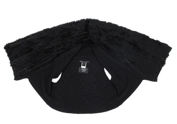 MARC by MARC JACOBS Rabbit Fur Collar Knit Vest K-162794_006