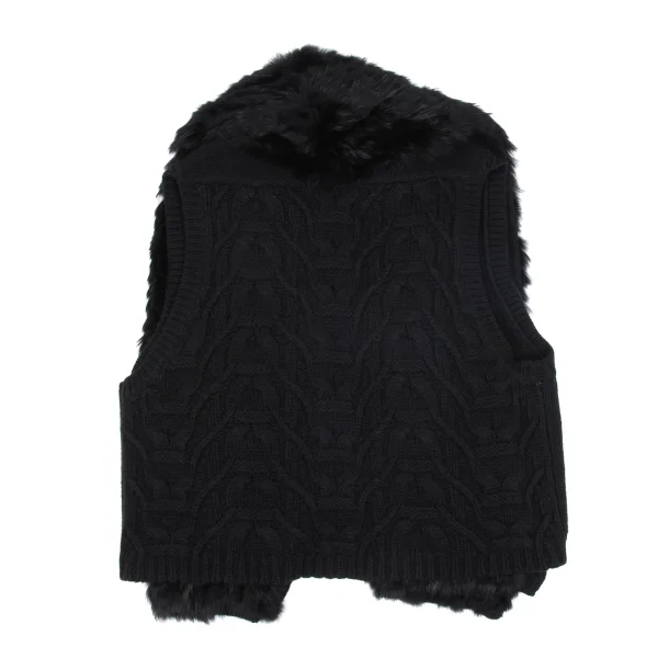 MARC by MARC JACOBS Rabbit Fur Collar Knit Vest K-162794_007