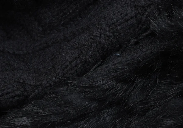 MARC by MARC JACOBS Rabbit Fur Collar Knit Vest K-162794_010