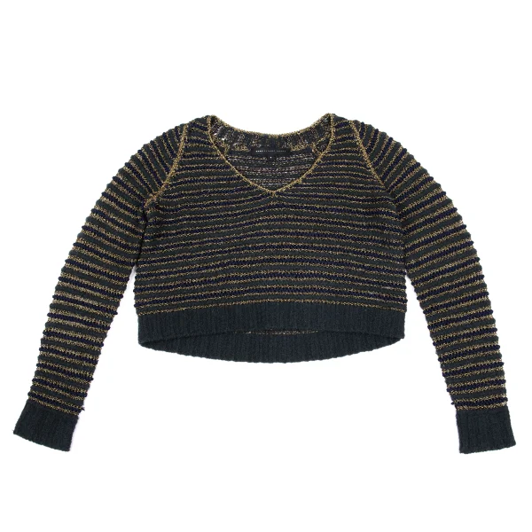 MARC by MARC JACOBS Low Gauge Stripe Weave V-neck Knit K-162797_002