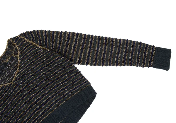MARC by MARC JACOBS Low Gauge Stripe Weave V-neck Knit K-162797_004