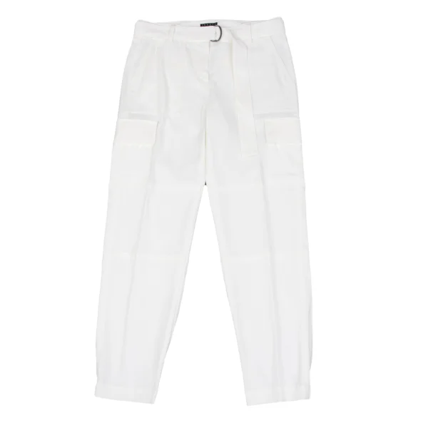 Theory luxe Rayon Belted Pants White 2 K-162800_001