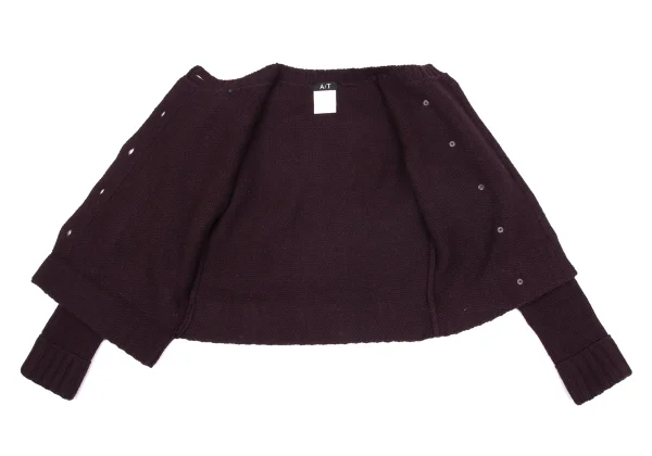 A/T Asymmetry Front Knit Cardigan K-162801_011