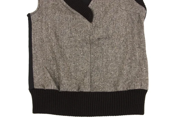A/T Tweed Switching Knit Vest K-162803_005