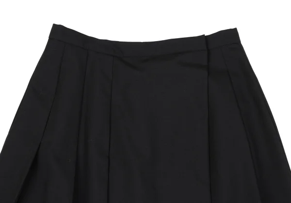 A/T Wool Pleats Switching Skirt K-162806_003