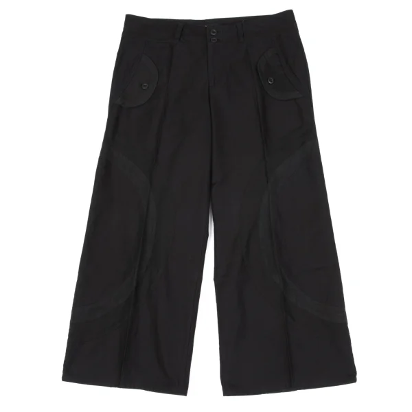 A/T Circle Switching Cropped Pants Black 38 K-162807_001