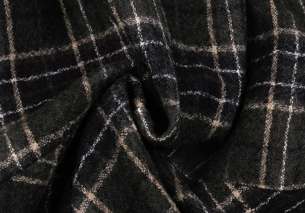 gigli Wool Check Switching Blouse K-162809_011