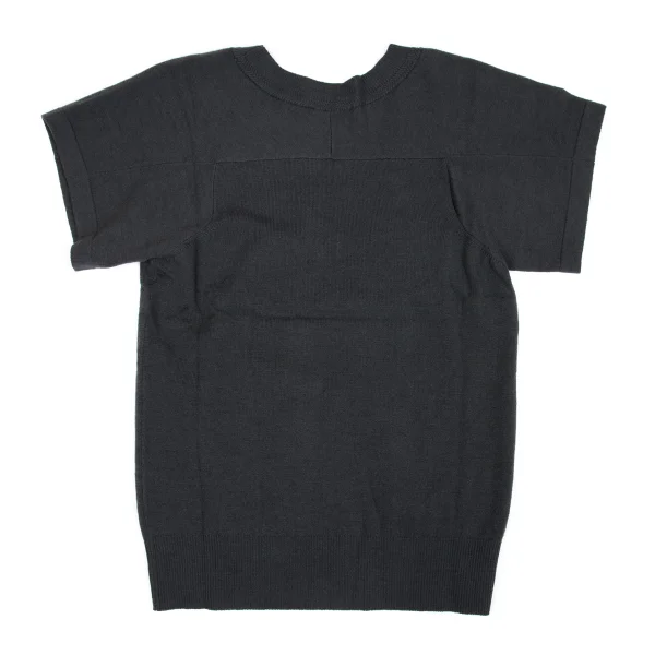 zucca Dyed Wool Short Sleeves Knit Seater K-162810_008