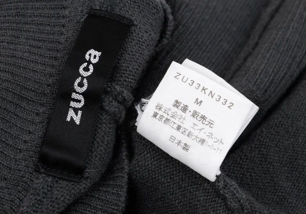 zucca Dyed Wool Short Sleeves Knit Seater K-162810_011