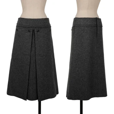 zucca Wool Front Wrap Skirt
