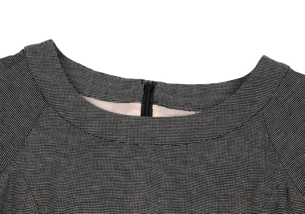 Jocomomola Cotton Micro Check Short Sleeves Dress K-162812_004