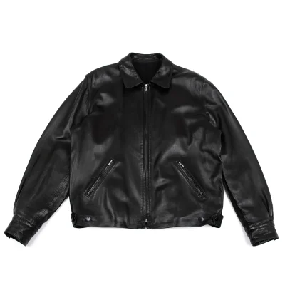 agnes.b homme Laｍb Leather Zip Blouson