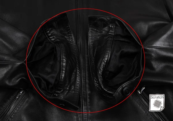 agnes.b homme Laｍb Leather Zip Blouson K-162813_008