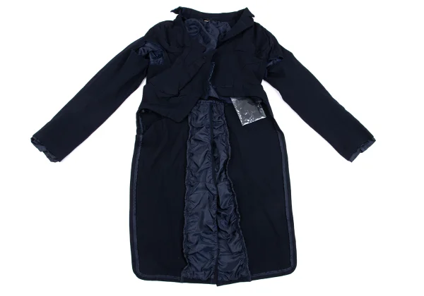 COMME des GARCONS Poly Back Frill Long Tail Jaket K-162815_002