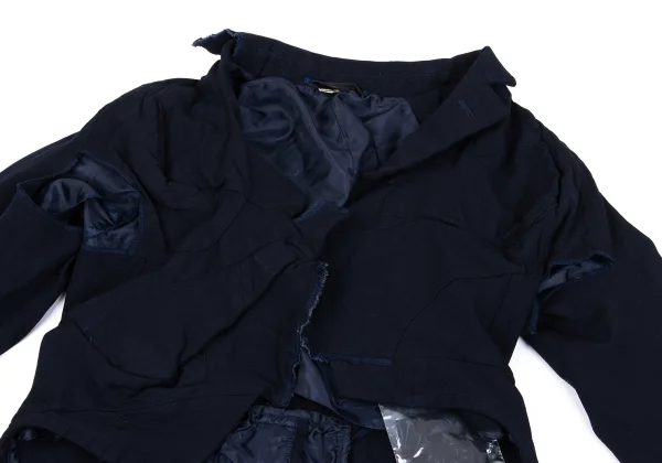 COMME des GARCONS Poly Back Frill Long Tail Jaket K-162815_003
