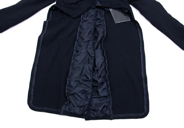 COMME des GARCONS Poly Back Frill Long Tail Jaket K-162815_011