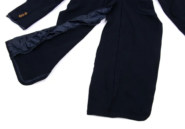 COMME des GARCONS Poly Back Frill Long Tail Jaket K-162815_014