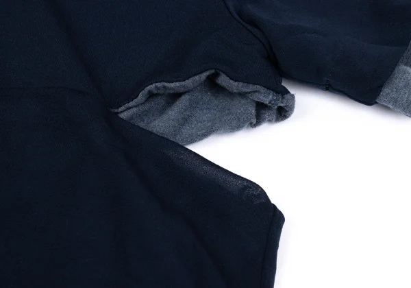 COMME des GARCONS Dyed Switching Layered Short Sleeve Cardigan K-162817_006