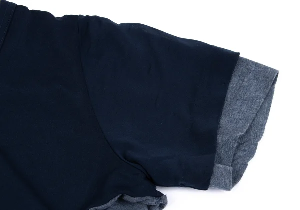 COMME des GARCONS Dyed Switching Layered Short Sleeve Cardigan K-162817_007