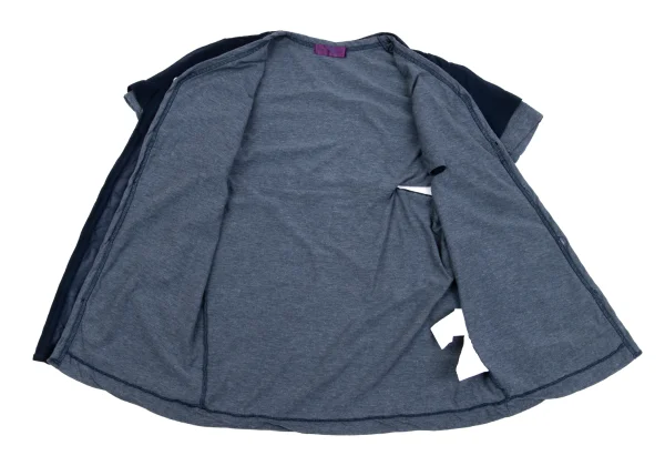 COMME des GARCONS Dyed Switching Layered Short Sleeve Cardigan K-162817_014