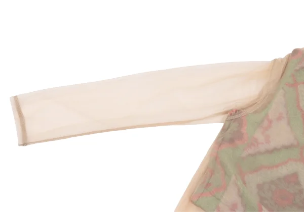 COMME des GARCONS Front Shaggy Floral Docking See Through Top K-162818_006
