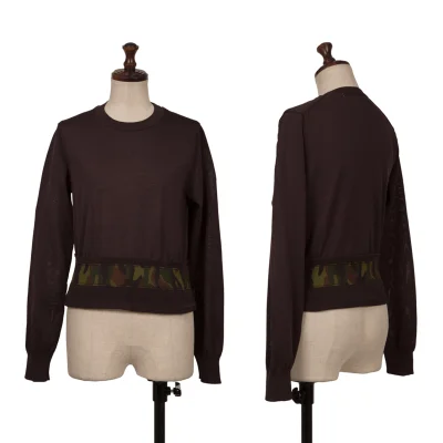 COMME des GARCONS Poly Camouflage Tape Knit Sweater