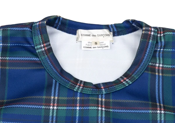 COMME des GARCONS Poly Checked T Shirt K-162826_004