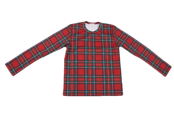 COMME des GARCONS Poly Checked T Shirt K-162827_002