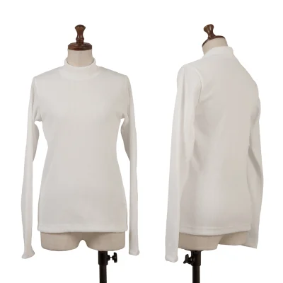 COMME des GARCONS Poly Mock Neck Rib T Shirt