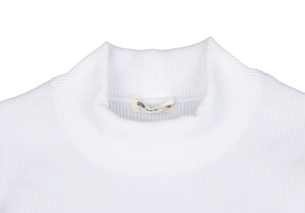 COMME des GARCONS Poly Mock Neck Rib T Shirt K-162830_004